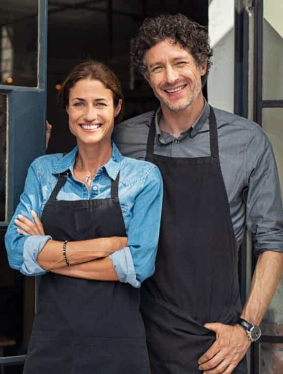 man and woman standing by each other